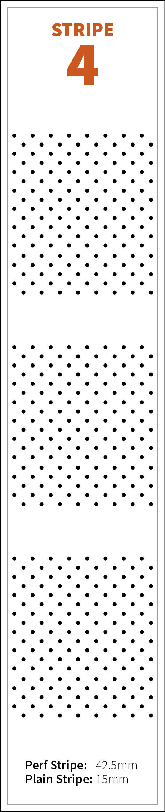 Pint Stripe Perforation Pattern 4