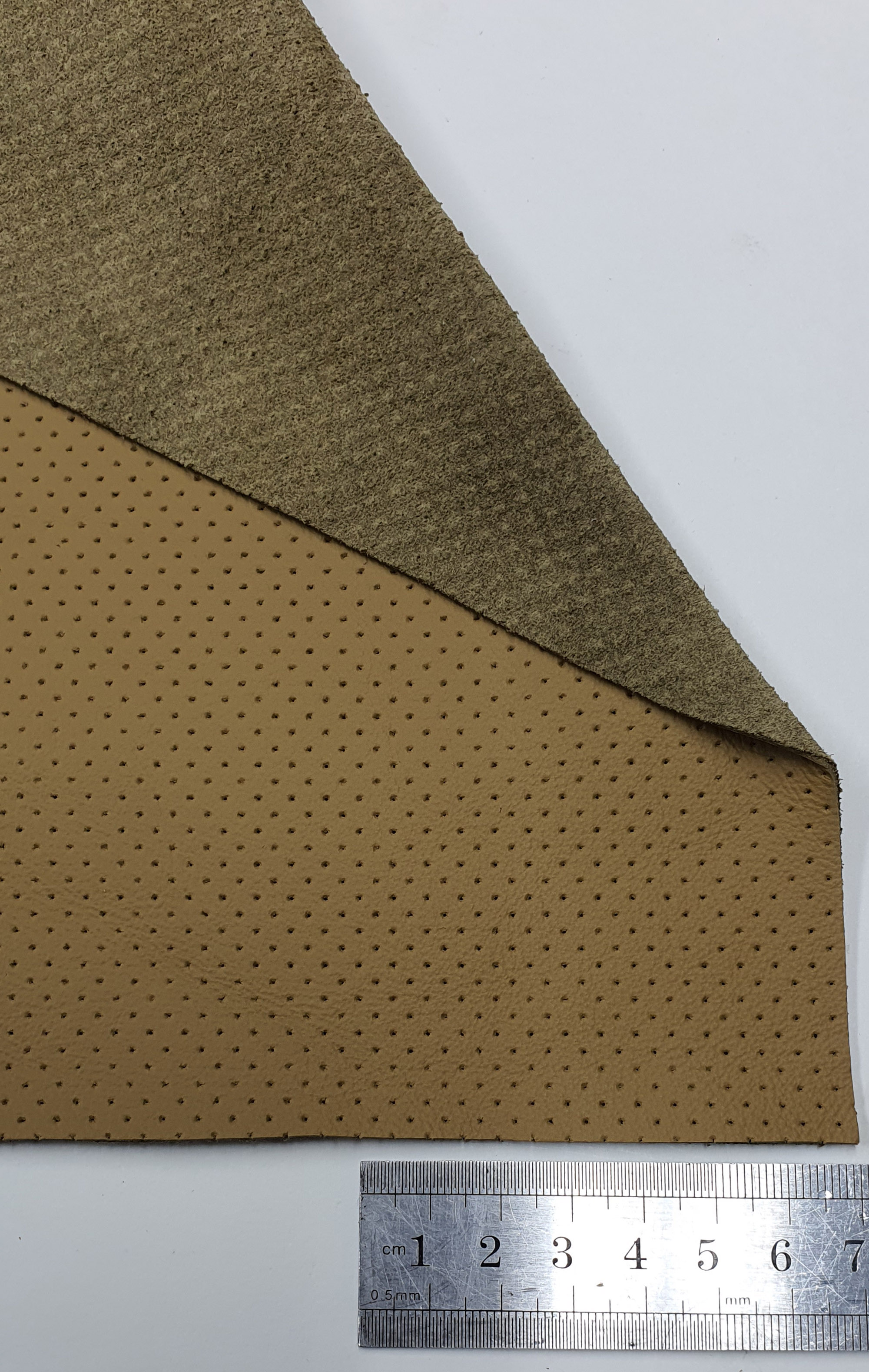E3 pattern embossed leather