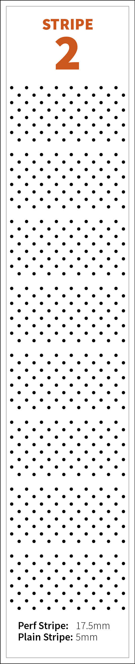 Pint Stripe Perforation Pattern 2